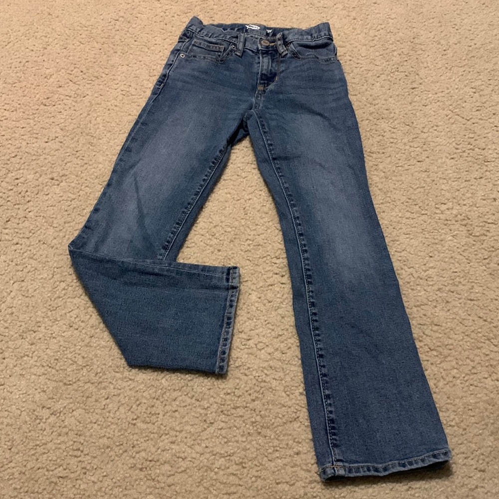 Old Navy Boys Size 8 Slim medium wash Blue Jeans